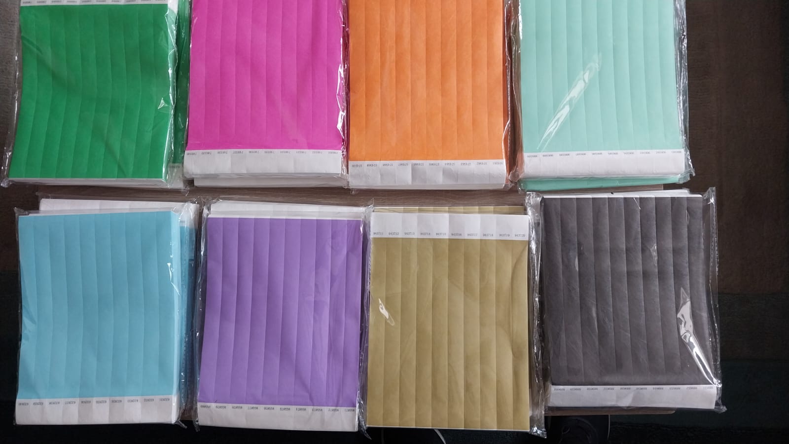 1000 pcs Unprinted Tyvek Paper Wristbands